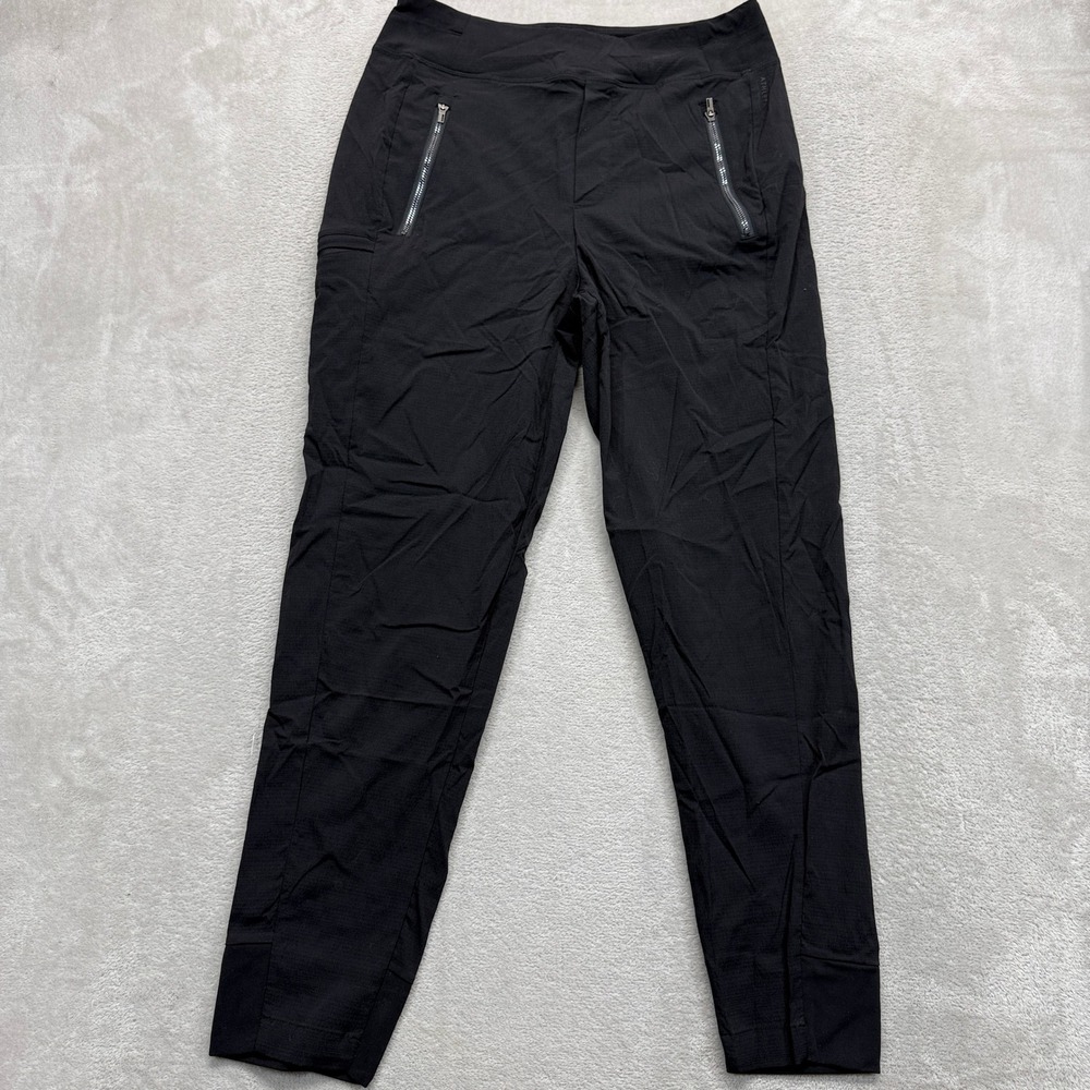 Athleta Pants Women's 4‎ Brooklyn Mid Rise Ankle Black Zip Pocket Activewear Gym